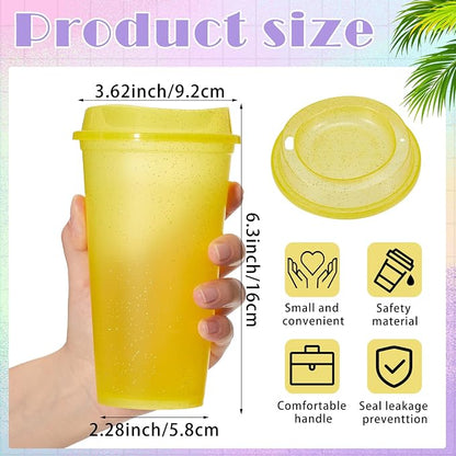 FillTouch 12 Pcs 16 oz Reusable Coffee Cups - Image 2