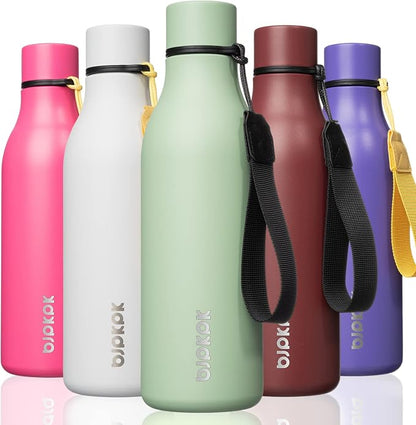 BJPKPK 18oz Insulated Water Bottle, Stainless Steel Bottle by BJPKPK