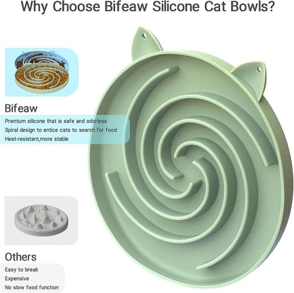 Bifeaw Slow Feeder Cat Bowl - Image 2
