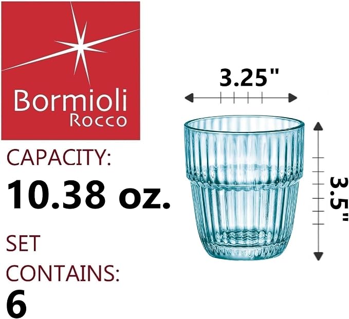 Bormioli Rocco Barshine 10.38 oz. Rocks Stackable Tempered Drinking Glasses - Image 2