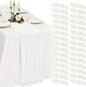 30 Pack Cheesecloth Table Runner 10FT Ivory White Table Runner Boho Gauze by Showgeous