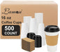 Lamosi 500 Pack 16 oz Disposable Coffee Cups by BuyNow