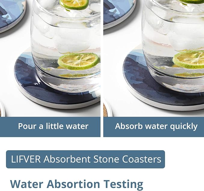 LIFVER Absorbent Drink Coasters - Image 2