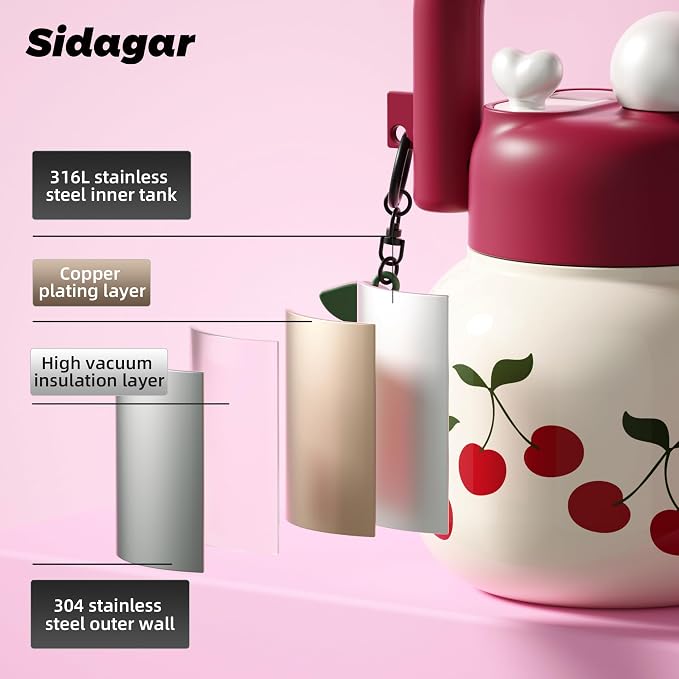 22 oz Insulated Stainless Steel Water Bottle - Image 8