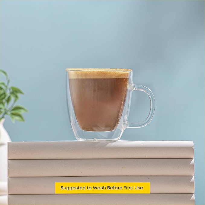JoyJolt Savor Double Wall Insulated Glasses Espresso Mugs - Image 6
