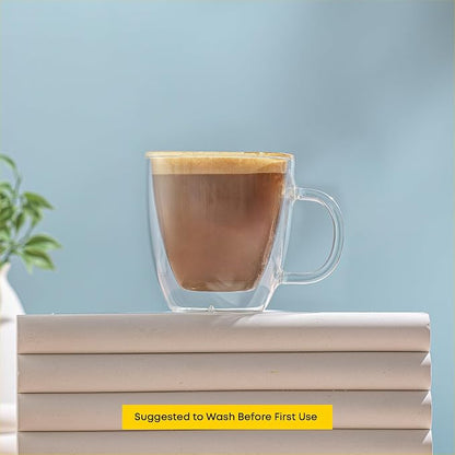 JoyJolt Savor Double Wall Insulated Glasses Espresso Mugs - Image 6