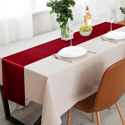 ANECO 4 Pack Satin Table Runner 12 x 108 Inch Long Bright Silk and Smooth - Image 7