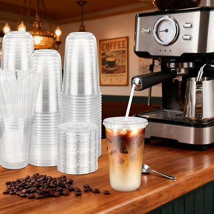 50 Pack 18 oz Disposable Plastic Cups - Image 2