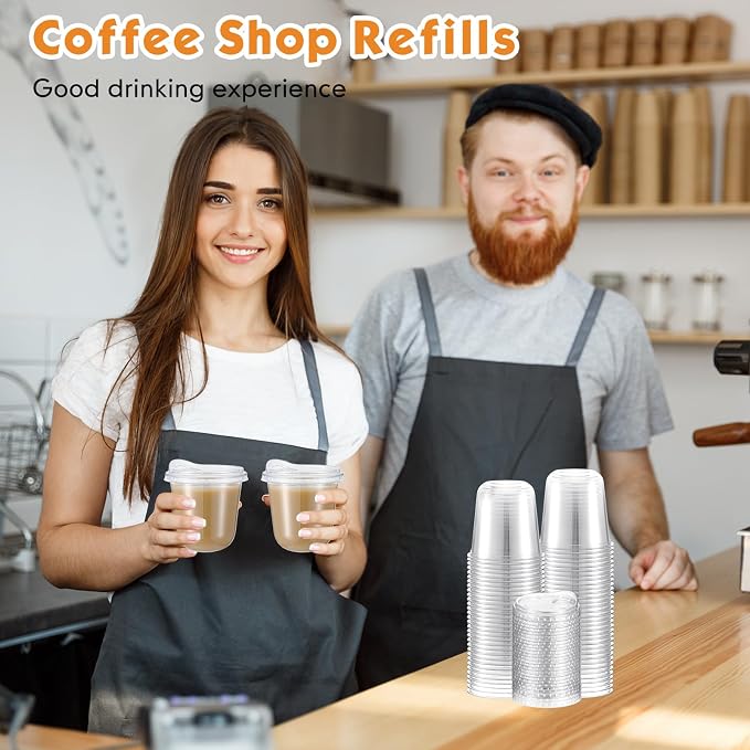 Baderke 50 Pcs Round Bottom Plastic Cups - Image 6