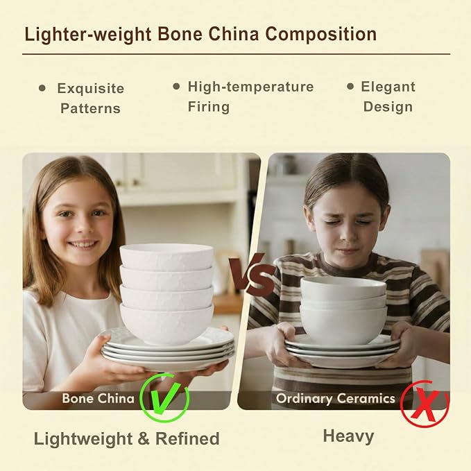 16 Piece Bone China Dinnerware Sets - Image 3