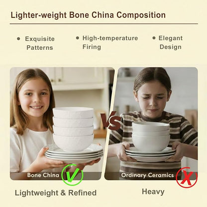 16 Piece Bone China Dinnerware Sets - Image 3