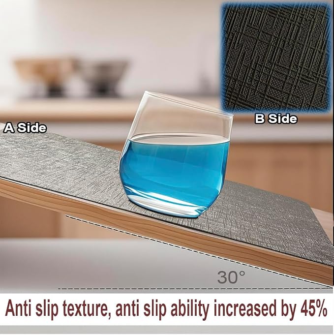Elegant Placemats and Coasters Set 6, Vinyl Washable Place Mats - Image 6