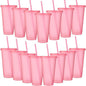 Honeydak 15 Pack Tumbler with Straw and Lid Bulk Cups by Honeydak