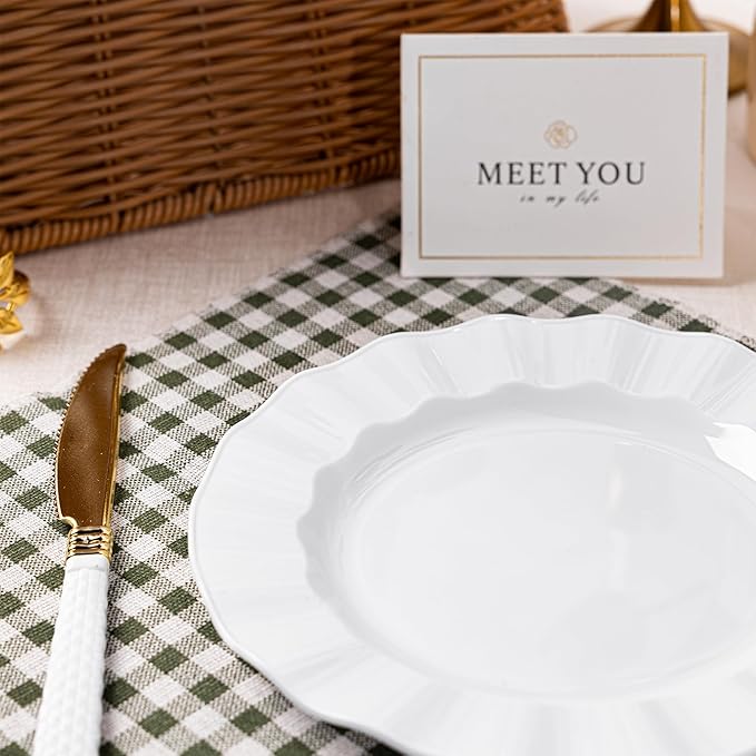 72 Pack White Plastic Plates, Thanksgiving - Image 5