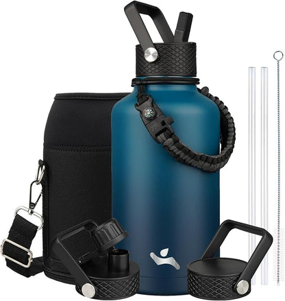 Konokyo 64 oz Insulated Stainless Steel Water Bottle Jug by Konokyo