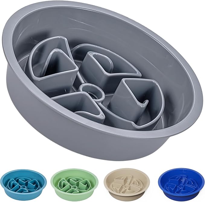 AVERYDAY Slow Feeder Dog Bowls for Large Breeds Fits Raised Feeding Station by YourAveryDay