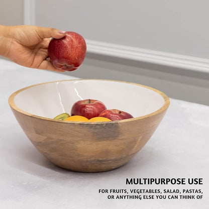 Folkulture Wooden Salad Bowls, Bowls - Image 7
