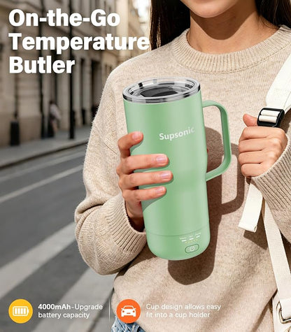 Supsonic Heated Coffee Mug, 20oz Electric Temperature Control Cup | Keeps - Image 4