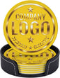 Custom Coaster with Logo by Handmade