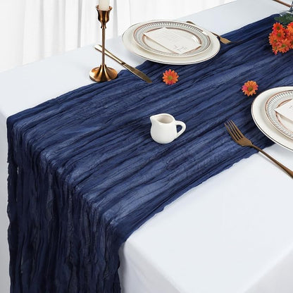 6 Pack Navy Blue Cheesecloth Table Runner 10Ft Gauze Cheese Cloth Table Runner - Image 4