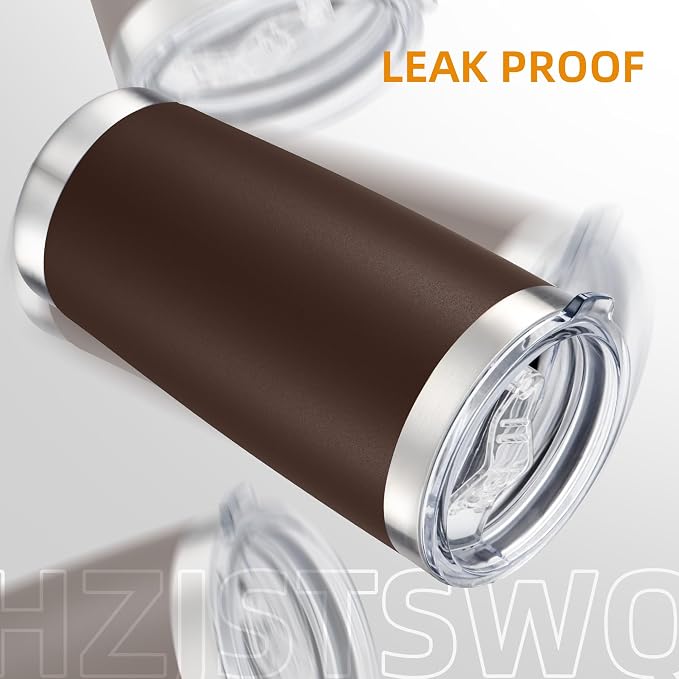 20oz Tumbler Bulk with Lid Stainless Steel Tumblers, 6 Pack | Leak Proof Lid - Image 4