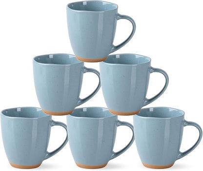 AmorArc 12oz Ceramic Coffee Mugs set of 6, Stylish Coffee Mugs by AmorArc