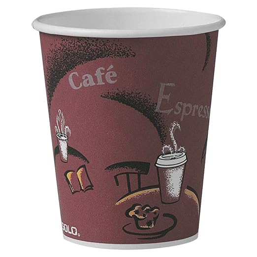 Solo OF10BI-0041 10 oz Bistro SSP Paper Hot Cup - Image 2