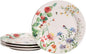 Bico Summer Provence Dinner Plates Set of 4, 11 Inch Large Ceramic Plates for Pasta, Steak, Stylish Serving Dishes, Microwave and Dishwasher Safe, Gift for Housewarming and Thanksgiving