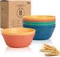PYRMONT Large Cereal Bowls 36 OZ Wheat Straw Bowls Set of 8 Alternative Plastic by PYRMONT
