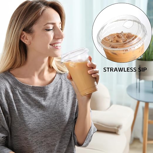 AOZITA 100 Pack 24 oz Disposable Plastic Cups - Image 4
