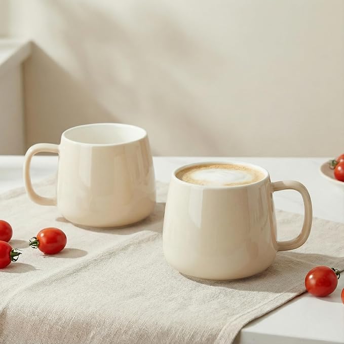 Teocera Coffee Mugs Set of 4-12oz Chip-Resistant Ceramic Cups - Image 5