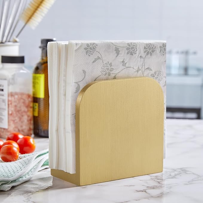 ALELION Wooden Napkin Holder for Table, Upright Napkin Holders for Kitchen - Image 2