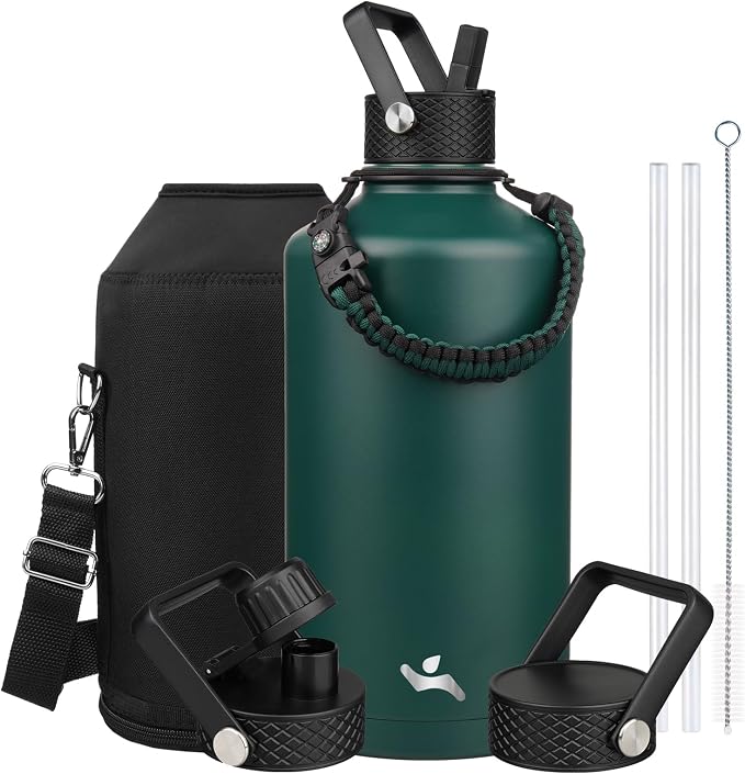 Konokyo 128 oz Insulated Stainless Steel Water Bottle Jug by Konokyo
