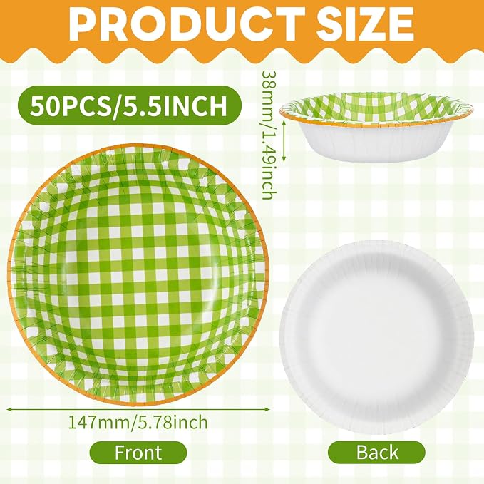 30 Pack Small Paper Bowls, 8oz Heavy-Duty Disposable Bowls, Heat Resistant - Image 2