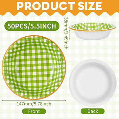 30 Pack Small Paper Bowls, 8oz Heavy-Duty Disposable Bowls, Heat Resistant - Image 2