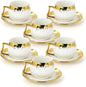 6 Pack 3.2oz Espresso Cups by YourLifeCollector