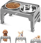COMESOON Elevated Dog Bowls for Small Medium Dogs, 3 Height Adjustable Raised by COMESOON