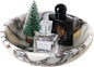 Decorative Bowl for Home Decor – Marble Fruit Bowl, Key Holder Tray with Marble Finish, Entryway Table Organizer, Kitchen Countertop & Coffee Table Centerpiece