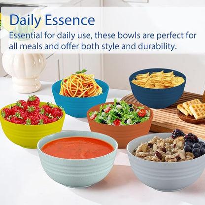 Unbreakable Cereal Bowls 25 OZ Microwave and Dishwasher Safe BPA-Free Bowl - Image 6