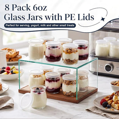 24 Pcs 6oz Small Glass Yogurt Cups - Image 4