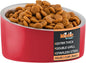 Master Pet Supply Stainless Steel Slanted Dog Cat Food Bowl - 8 oz Heavy Duty - Crimson Flame, Double Wall Insulated, Non-Slip Elevated Bowl for French Bulldogs Pugs Cats, Anti Rust Dishwasher Safe