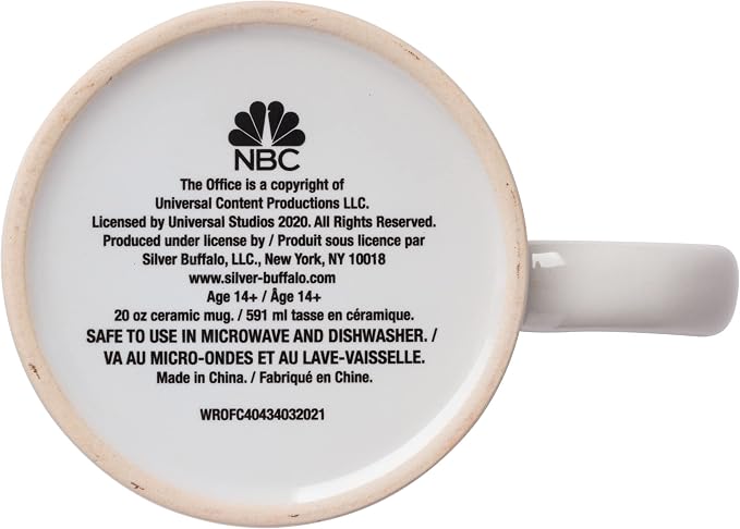 Silver Buffalo The Office World's Best Boss Ceramic Mug, 20 Ounce - Image 4