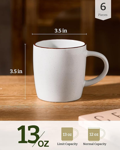 famiware Mercury Coffee Mugs 13 oz, Coffee Mugs Set of 6 - Image 4
