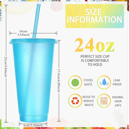 Honeydak 60 Pack Tumbler with Straw and Lid Bulk Cups - Image 4