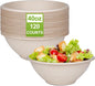 Large Paper Bowls, 40oz Compostable Bowls, 120 Pack Heavy Duty Disposable Bowls by Unknown