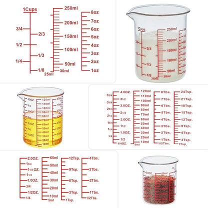 Ackers High Borosilicate Glass Measuring Cup Set - Image 8