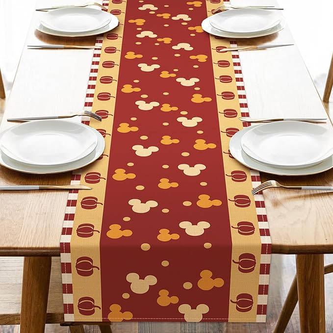 Seliem Fall Pumpkin Table Runner, Seasonal Burlap Home Decoration Indoor by Seliem