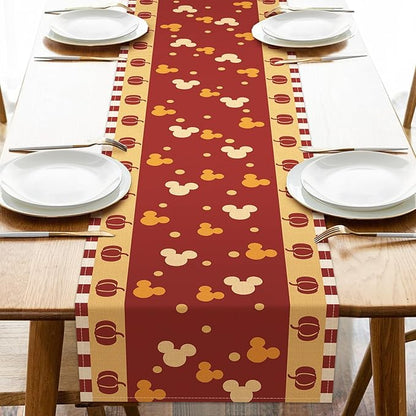 Seliem Fall Pumpkin Table Runner, Seasonal Burlap Home Decoration Indoor by Seliem