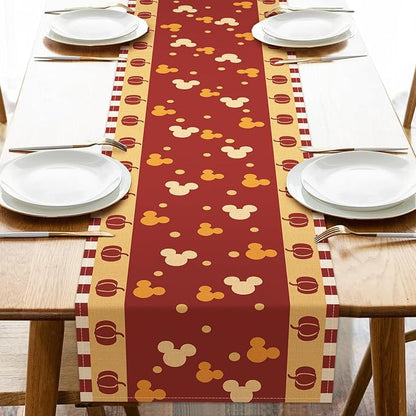 Seliem Fall Pumpkin Table Runner, Seasonal Burlap Home Decoration Indoor by Seliem