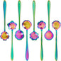 Chengu 8 Pieces Flower Coffee Tea Spoons Stainless Steel Sugar Spoons Tea Party by CHENGU